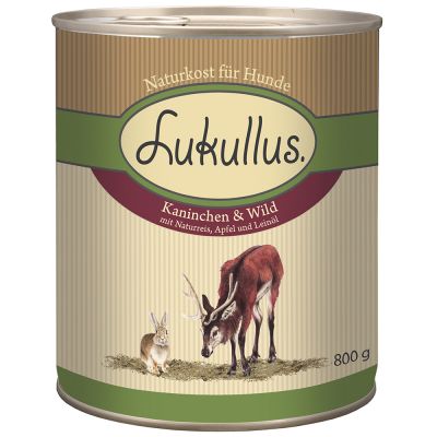 Lukullus konzerva - králík a zvěřina - 800g